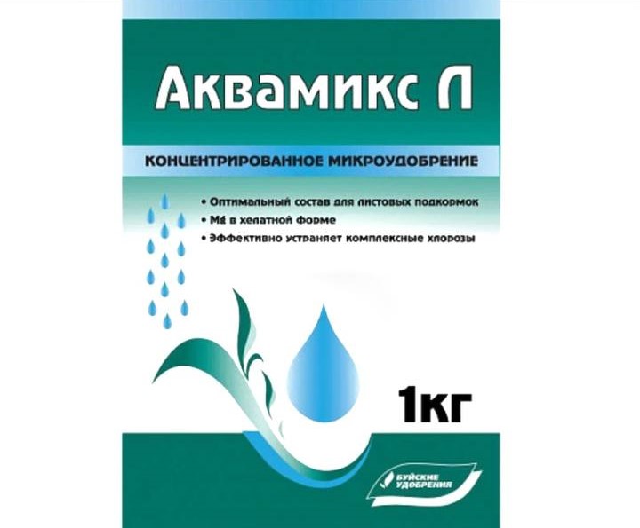 Концентрированное микроудобрение "Аквамикс" марка Л, порошок, пак. 1 кг, РФ
