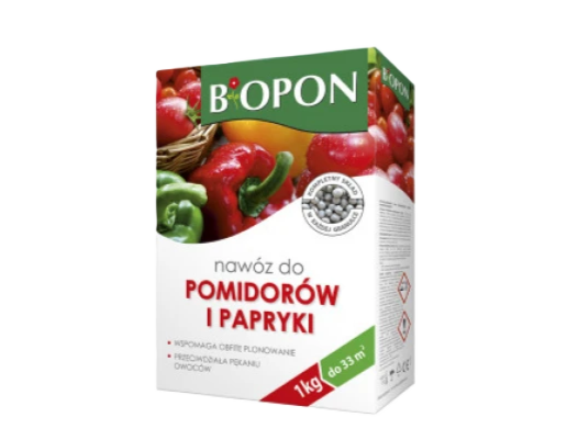 БИОПОН Удобрение для овощей и рассады, Томаты и перцы 1 кг, Польша